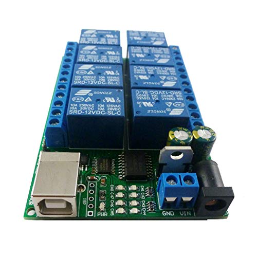 eletechsup Multifunction USB RS232 TTL UART ממסר מודול 8CH DC 24V מתג בקרה MCU MCU עבור MOTRO LED PTZ PLC IPC