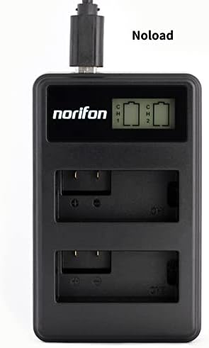 NORIFON NB-6L ערוץ כפול LCD מטען USB עבור CANON POWERSHOT SX530 HS, SX610 HS, SX710 HS, SD1200 IS, SD1300 IS, S120