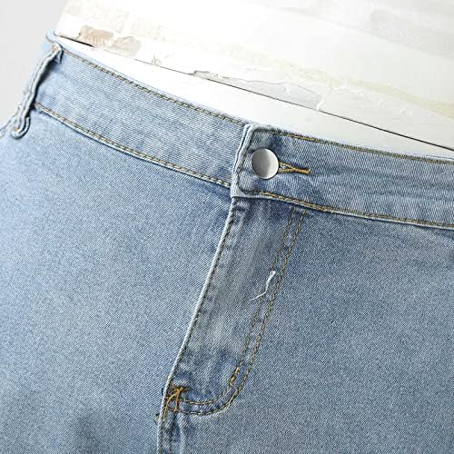 בית גדול גברים ישר אבזם אבזם רוכסן מותניים אמצעיים ג'ינס שנה מכנסיים ארוכים