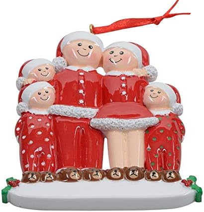 משפחת Cyoyo בת 5 מקשטים קישוט עץ חג המולד בהתאמה אישית מתנות יצירתיות לחג המולד