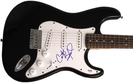 קרטר ביופורד החתום על חתימה בגודל מלא פנדר שחור סטרטוקסטר גיטרה חשמלית עם אימות PSA/DNA - להקת דייב מת'יו, מתחת