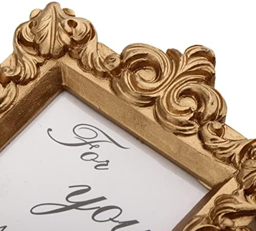 LIRUXUN אירוע חתונה עתיק תמונת זהב תמונה מסגרת מסגרת שולחן המקום מחזיק כרטיס 9X10 סמ