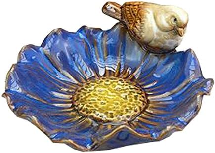 ציפור רב -שימושית קרמיקה מגש קרמיקה סבון תכשיטים מחזיק תכשיטים מתנה לעיצוב בית מתנה - כחול