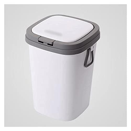 Genigw אשפה חדשה פח סלון מטבח שירותים אמירות אמבטיה צרה פח אשפה לסל נייר אחסון עם פח אשפה מכסה