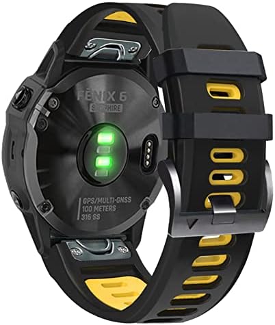 Eeomoik 26 ממ ספורט סיליקון שעון שעון עבור Garmin QuickFit Watch להקת