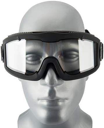 LANCER טקטי Aero Aero Airsoft משקפי בטיחות טקטיים -3 ממ עדשת חלונית כפולה, משקפיים נגד ערפל לציד ורכיבה על אופניים-אחד len