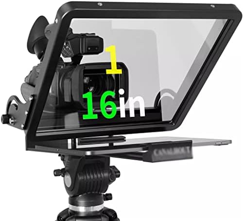 ZLXDP 16 טלפרומפטר אוניברסלי לכל הטאבלטים/אייפד, מצלמת וידאו/DSLR, מורכב מראש, זכוכית פיצול קרן 70/30 עם טוט