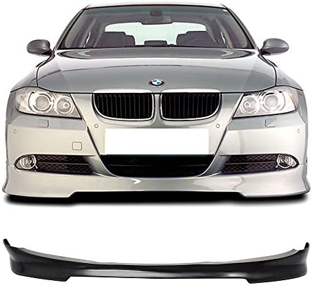 ספוילר שפתיים פגוש קדמי תואם לשנת 2009-2012 BMW E90, C בסגנון C סכר PU סכר סנטר מגן קדמי שפה על ידי IKON Motorsports, 2010