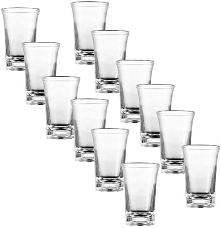 12 אריזות כוסות ירייה מפלסטיק אקריליק, זכוכית ירייה בלתי ניתנת לשבירה מושלמת ל DSpenser Shot, ברים, מסיבות, כל המשקאות