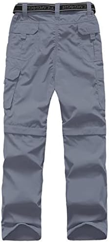 מכנסי מטען בנים ילדים חיצוניים חיצוניים מהיר יבש רוכסן מליכה לטיפוס על מכנסי מכנסיים מזדמנים מכנסי צופי נוער