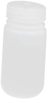 X-DREE 100 מל HDPE צילינדר פלסטיק רחב פה רחב מדגם בקבוק דגימה לבן (BOTTIGLIA DI CAMPIONE DI REAGENE לכל BOCCA