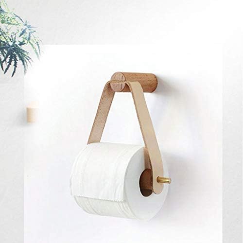 KLHHHG מחזיק נייר טואלט מעץ מחזיק נייר טואלט מחזיק מגבת מגבת מחזיק נייר מתלה אמבטיה רכוב על קיר