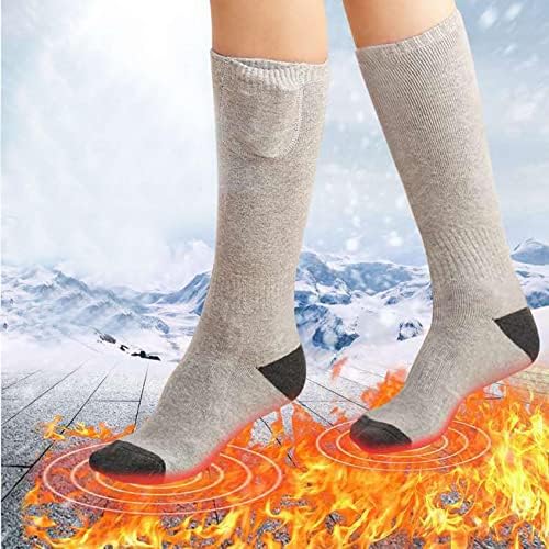 גרביים מחוממים לגברים נשים, נטענת חשמלי גרבי סוללה מופעל חורף חם גרבי מחומם תרמית גרביים