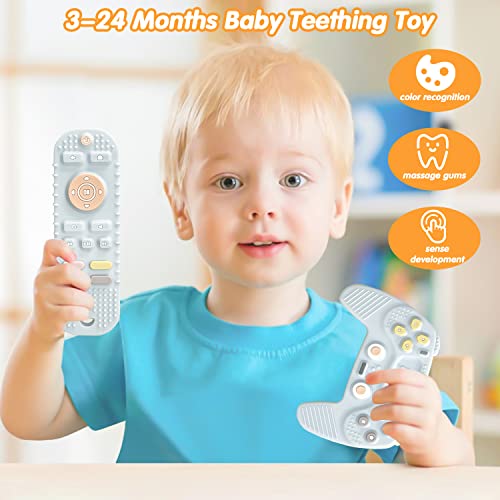 צעצועי בקיעת שיניים לתינוקות סיליקון רך צעצועים לקיעת שיניים לתינוקות 6-12 חודשים, פעוטות שיניים הקלה על תינוקות חניכיים