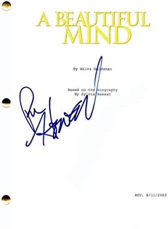 רון האוורד חתום על חתימה תסריט קולנוע מלא של מוח יפה - בכיכובו של ראסל קרואו, ג'ניפר קונולי, אד האריס - סולו: