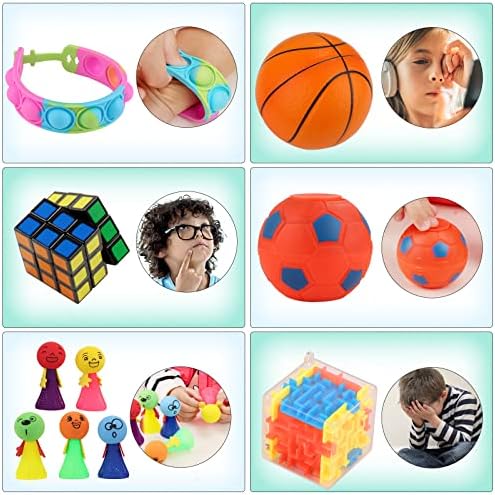 אבן סמרטוט צעצועים לחבילה 55 יח 'דחיפה בועת פופ פופ פופפ סט ערכת חג המולד ערכת צעצועים חושיים עבור ילדות ADHD