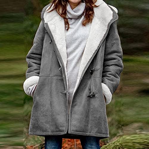 מעילי חורף לנשים, שרוול ארוך לנשים פתוח קרדיגן מעילי צמר מזדמנים מעילי טרנץ