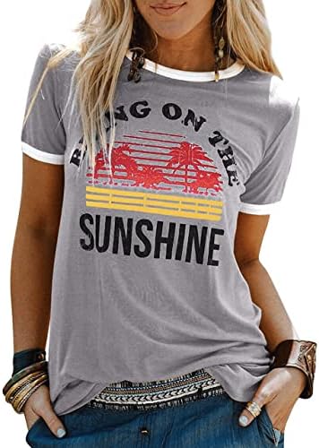 חולצת טי קיץ לנשים גרפיות טייז מודפסות חולצות חידוש טובות