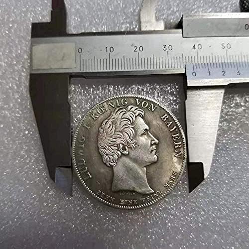 מלאכות עתיקות 1830 מטבע זיכרון דולר כסף גרמני 1523