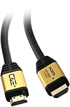 C&E 1.5 רגל כבל HDMI Super HDMI עם Ethernet - תומך בתלת מימד, Ultra HD ושמע, שחור