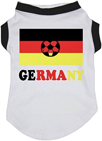 חולצת כלבים של דגל הכדורגל של פטיטבלה גרמניה
