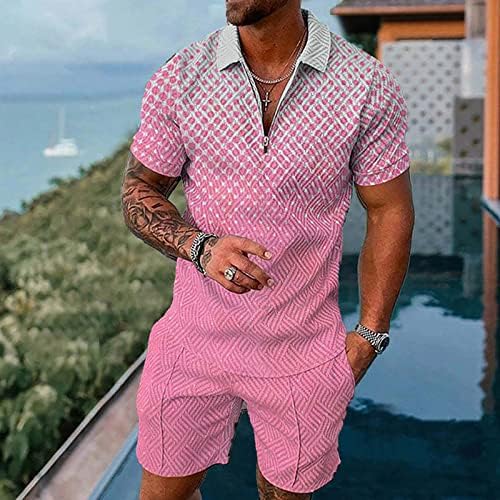 חולצות קיץ של BMISEGM לגברים גברים עם שרוול קצר ומכנסיים קצרים מגדירים שני תלבושות קיץ של שני חלקים טוקסידו