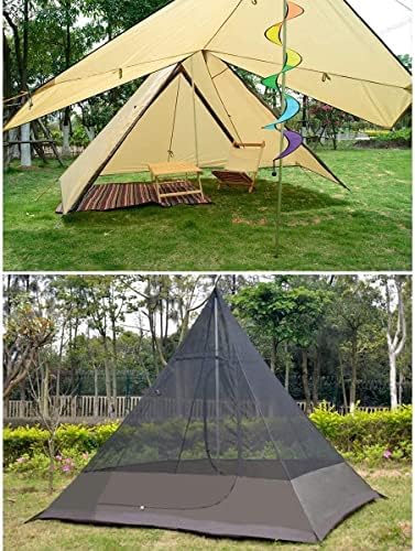 אוהל קמפינג חיצוני חיצוני קמפינג אטום למים פירמידה טיפי אוהל מחומש בוגר טיפי טיפי שכבות כפול