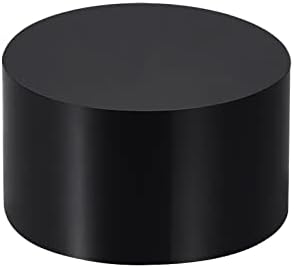 Meccanixity שחור אקרילי צילינדר מוצק עגול תצוגה עגול, 1.2 אינץ 'x 2 אינץ', להצגת פריטי האספנות שלך, קוסמטיקה