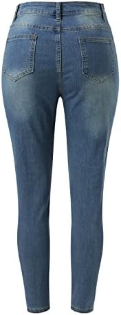 עסקי מכנסיים מזדמנים לנשים גודל 14 למתוח נשים של ג 'ינס דק גבוהה כיס נשים מכנסי קז' ואל לחורף