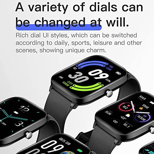 שעון חכם של GanFancp, שעון חכם Bluetooth רב-פונקציונלי, מצבי תנועה מרובים, שעון ספורט אטום למים בגודל 1.85 אינץ