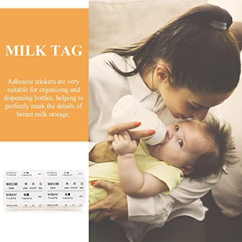 קיסנגל תינוק בקבוקי תינוק בקבוקי מדבקת תוויות 5 יחידות חלב שקיות חלב שקיות עבור חלב אם תינוק בקבוק תוויות שד חלב תווית חלב