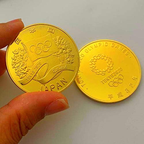 העתק מטבע 2020 משחקים האולימפיים של טוקיו מטבע המטבעה המועדף על מטבע זיכרון יפן מצופה זהב מטבע מטבע מטבע מטבע מטבע.