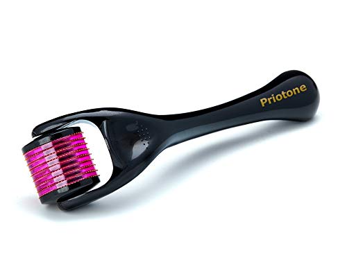 רולר מחט טיטניום לזקן שיער פנים - 540 .25 ממ מחטים לטיפול בעור יופי - ערכה עם הכלי הקוסמטי הביתי הטוב ביותר ומארז
