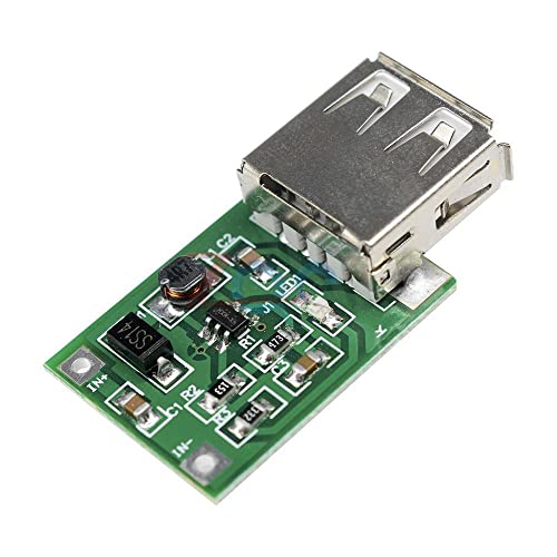 2PCS DC 0.9-5V 600MA USB פלט Boost Boost Converter Mini DC-DC שלב למעלה מודול אספקת חשמל ליתיום לוח מטען סוללות 0.9V-5V