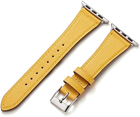 Handodo Womens Slim Leather Watch Band תואם ל- Apple Watch 8/7/6/5/4/3/2/1 SE, SGS מוסמך איטלקי גרגיר עליון עור