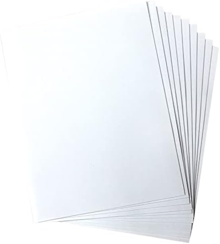 יצירות מכל הלב נייר קצף אמנות 8.5 x11 10/pkg -white -hcfs1465