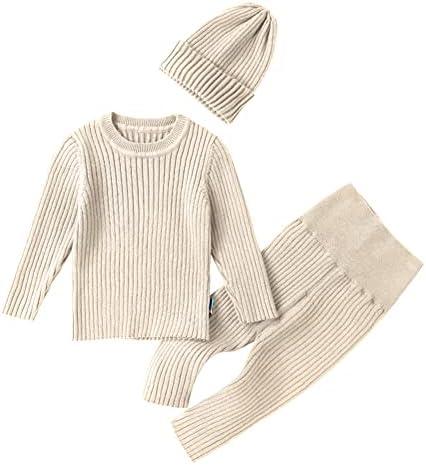 בנות תינוקות סוודר סוודר מצולע תלבושת בגדים סרוגים אלסטי