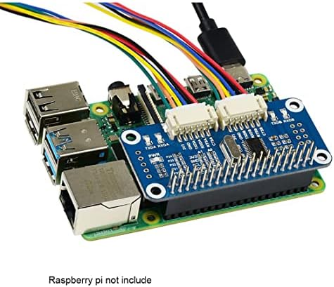 Coolwell Raspberry Pi כובע סידורי מספק 2-CH UART ו- 8 GPIOS I2C ממשק הרחבת ממשק עבור Raspberry Pi 4B+ 4B 3B+ 3B