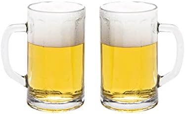ויקו באר ספל, סט של 2 זכוכית בירה ספלים, 10 אונקיה, מדיח כלים בטוח עמיד שתיית זכוכית עבור קרפט מבשל, בירה או מים