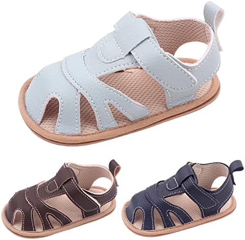ילדי קיץ נעלי פעוטות תינוקות גברים ונערות סנדלים בתחתית שטוחה משקל קל נעליים שחורות נושמות לבנות