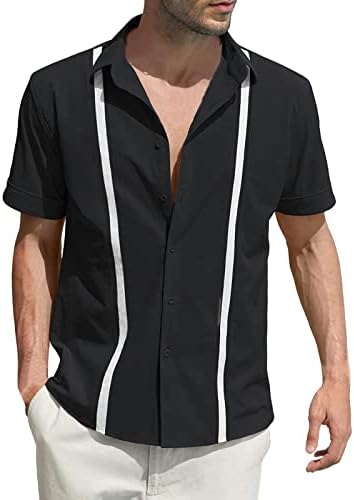 קיץ גברים של חולצות גברים מקרית מוצק כיס אבזם דש ארוך שרוול חולצה למעלה