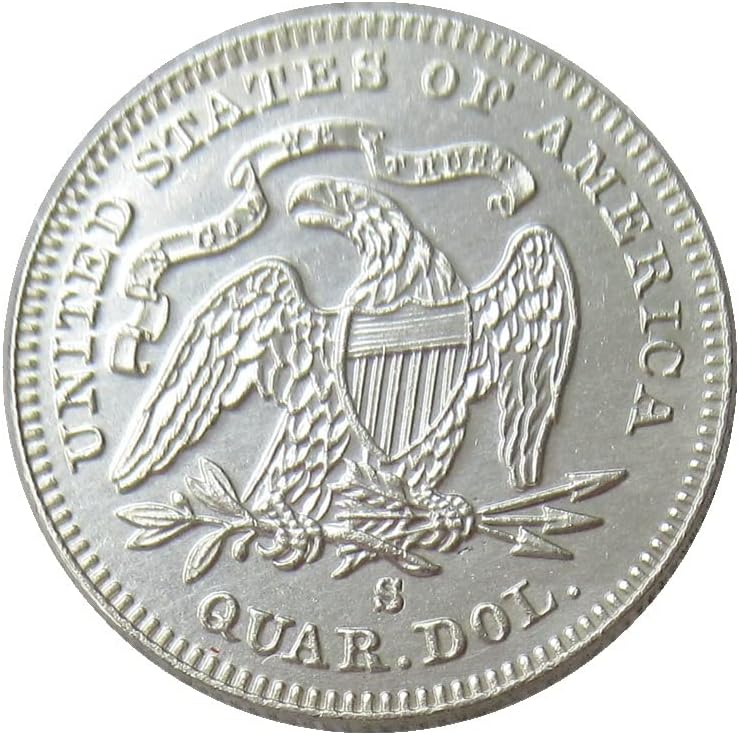 ארהב 25 סנט דגל 1877 מטבע זיכרון מעופף מצופה כסף