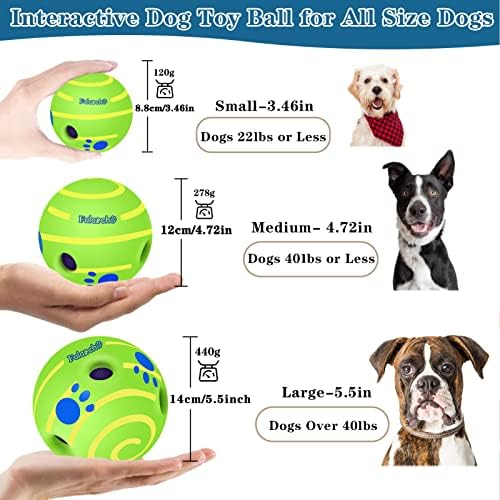 Tauchgoe Tauchgoe צעצועי כלבים אינטראקטיביים נדנדים כדור כלבים לצחקק לכלבים גדולים בינוניים, מתנדנדים מתנדנדים צלילים