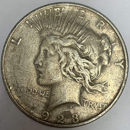 1923 D Peace Silver Dollar ממוצע הפצה 1 $ מוכר VF-XF