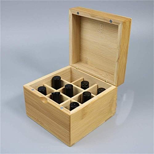 Seewoode AG205 9 חריץ קופסת שמן אתרי קופסת עץ מארז אחסון מגן על שמנים קופסאות מתנה מוגנות בבטחות