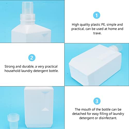 1000 מ ל אבקת כביסה מתקן בקבוק מרכך כביסה מתקן פלסטיק כד מיכל ריק עבור מתקן סבון כביסה, נוזל כביסה קרם בקבוק