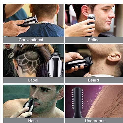ליקיל מקצועי גברים חשמלי שיער קליפר 6 ב 1 רב תכליתי שיער חותך מכונה נטענת שיער גוזם עבור זקן אוזני האף