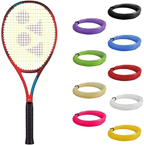 יונקס וקור 100 מחבט טניס אדום טנגו מהדור 6 מתוח עם מחרוזת מחבט מעיים סינתטית בבחירת הצבעים שלך-תבנית מחרוזת 16 על