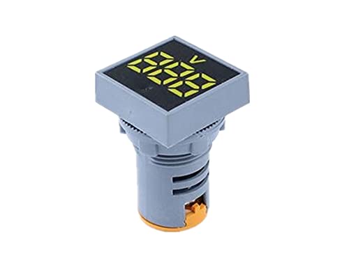 AKDE 22 ממ מיני דיגיטלי ריבוע gultmeter AC 20-500V מתח מתח וולט מד צג מחוון LED PARTER תצוגה
