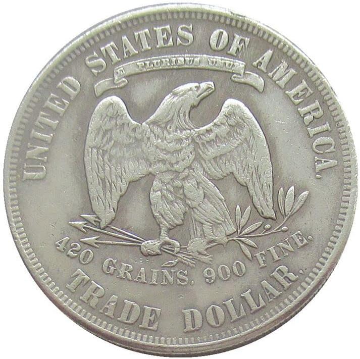 ארהב $ 1 קח פרח 1879 מטבע זיכרון מצופה מכסף מטבע זיכרון